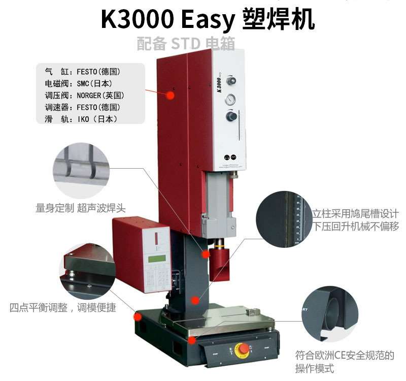 超聲波塑焊機(jī) K3000 Easy 20kHz 1500/2000/3000W